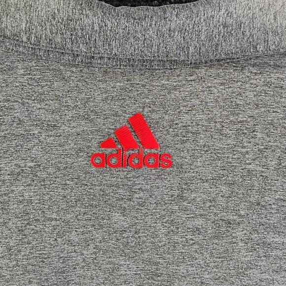 Adidas USA Men Small Stretchy Short Sleeve Blue Red Gray Polo Shirt Adult Sports - Picture 14 of 14